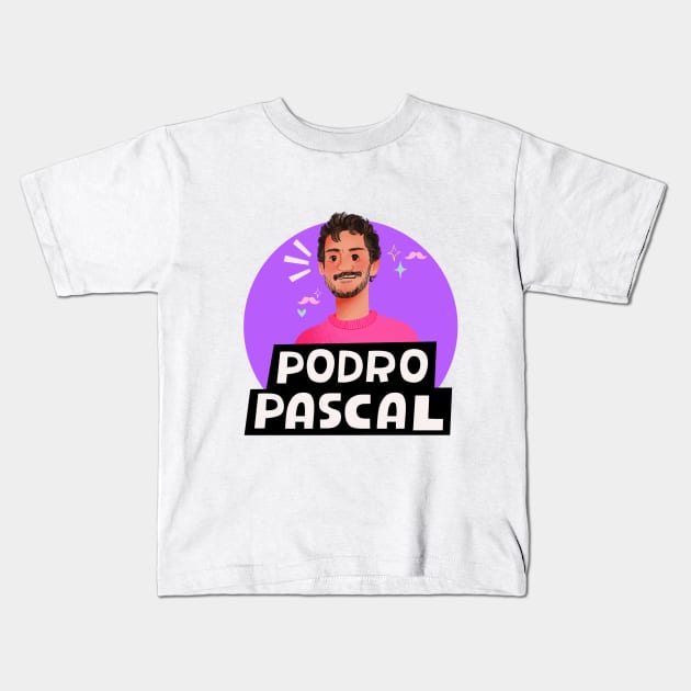 Podro Pascal New Logo Kids T-Shirt by Podro Pascal